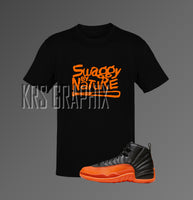 T-Shirt To Match Jordan 12 Brilliant Orange - Swaggy By Nature