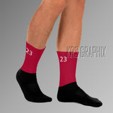 Socks To Match Jordan 12 Cherry - 23'S Red