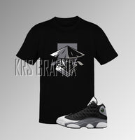 T-Shirt To Match Jordan 13 Black Flint - Raiden Inspired