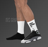 Socks To Match Jordan 13 Black Flint - Just Doing It