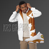 Zip Hoodie To Match Jordan 13 Wheat - Jagged