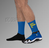 Socks To Match Jordan 14 Laney - Just Doing It