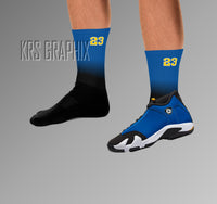 Socks To Match Jordan 14 Laney - Gradient
