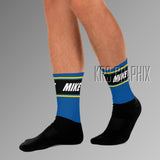 Socks To Match Jordan 14 Laney - Mike In Stripes