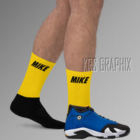 Socks To Match Jordan 14 Laney - Mike