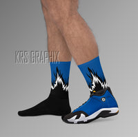 Socks To Match Jordan 14 Laney - Flames