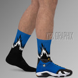 Socks To Match Jordan 14 Laney - Flames