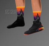 Socks To Match Jordan 3 Balvin Rio - Fire