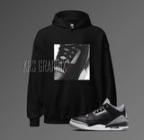 Hoodie To Match Jordan 3 Black Cement - Classic