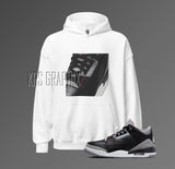 Hoodie To Match Jordan 3 Black Cement - Classic