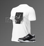 T-Shirt To Match Jordan 3 Black Cement - Classic