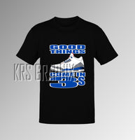 T-Shirt To Match Jordan 3 True Blue - Good Things Come In 3S