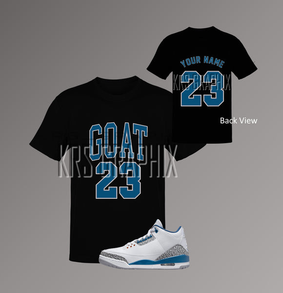 T-Shirt To Match Jordan 3 Wizards Pe - Goat 23