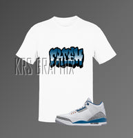 T-Shirt To Match Jordan 3 Wizards Pe - Fresh Graffiti Style