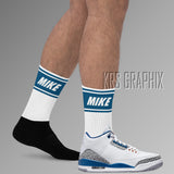 Socks To Match Jordan 3 Wizards Pe - Mike