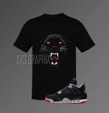 T-Shirt To Match Jordan 4 Bred Reimagined - Panther