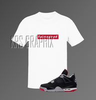 T-Shirt To Match Jordan 4 Bred Reimagined - Reimagined