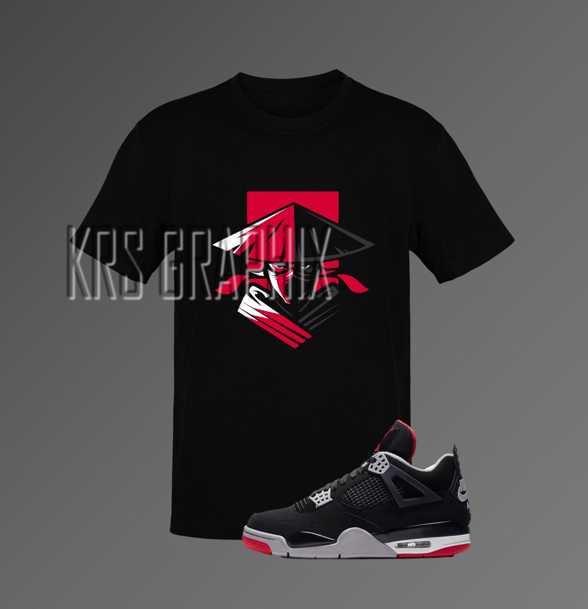 T Shirt To Match Jordan 6 Toro Jordan 4 BRED Reimagined Raiden Ins KRS Graphix