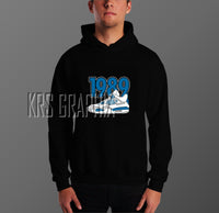 Hoodie To Match Jordan 4 Military Blue - '1989 Jordans'