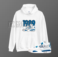 Hoodie To Match Jordan 4 Military Blue - '1989 Jordans'