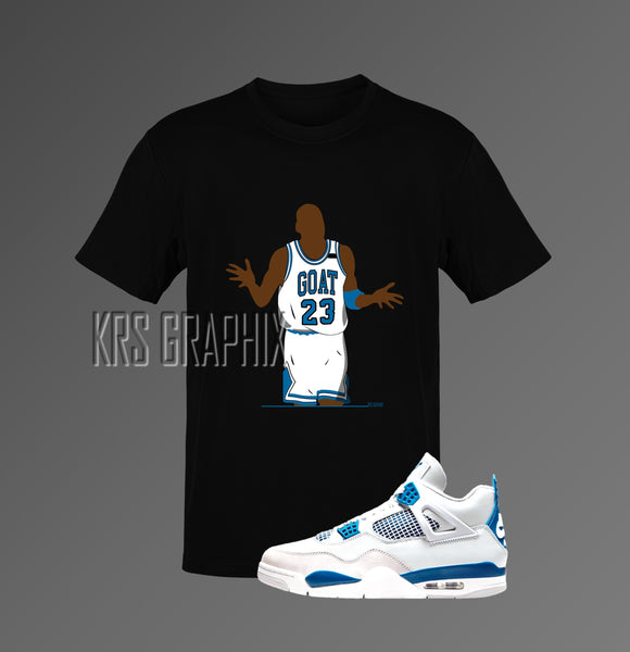 T-Shirt To Match Jordan 4 Military Blue - The Shrug