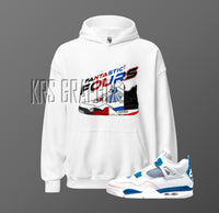 The Dopest Hoodie To Match Jordan 4 OG's - Cement, Fire Red, Military Blue & BREDs - Fantastic Fours