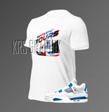 The Dopest T-Shirt To Match Jordan 4 OG's - Cement, Fire Red, Military Blue & BREDs - Fantastic Fours