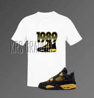 T-Shirt To Match Jordan 4 Thunder - '1989 Jordans'
