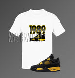 T-Shirt To Match Jordan 4 Thunder - '1989 Jordans'