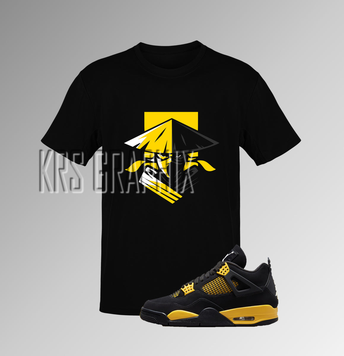 T-Shirt To Match Jordan 4 Thunder - Raiden Inspired – KRS Graphix