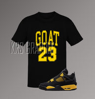 T-Shirt To Match Jordan 4 Thunder - Goat 23