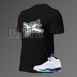 T-Shirt To Match Jordan 5 Grape - Fighter Fives