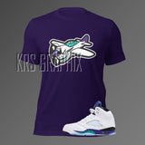 T-Shirt To Match Jordan 5 Grape - Fighter Fives