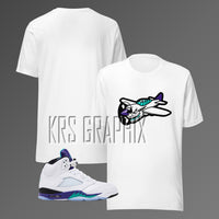 T-Shirt To Match Jordan 5 Grape - Fighter Fives