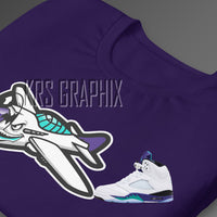 T-Shirt To Match Jordan 5 Grape - Fighter Fives