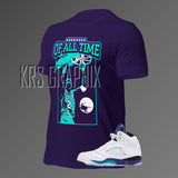 T-Shirt To Match Jordan 5 Grape - Greatest Of All Time