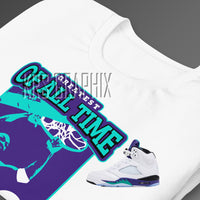 T-Shirt To Match Jordan 5 Grape - Greatest Of All Time
