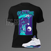 T-Shirt To Match Jordan 5 Grape - Greatest Of All Time