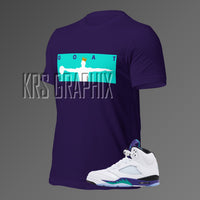 T-Shirt To Match Jordan 5 Grape - Wings Of The Goat