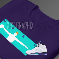 T-Shirt To Match Jordan 5 Grape - Wings Of The Goat