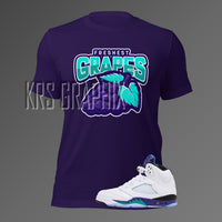 T-Shirt To Match Jordan 5 Grape - Freshest Grapes