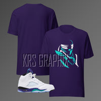 T-Shirt To Match Jordan 5 Grape - Stealthy Grapes