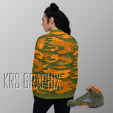 Jacket To Match Jordan 5 Green Olive - Camouflage