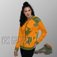 Jacket To Match Jordan 5 Green Olive - Jagged