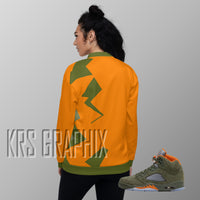 Jacket To Match Jordan 5 Green Olive - Jagged