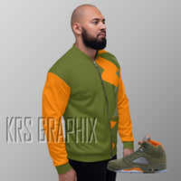 Jacket To Match Jordan 5 Green Olive - Jagged Green