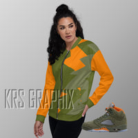 Jacket To Match Jordan 5 Green Olive - Jagged Green