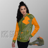 Jacket To Match Jordan 5 Green Olive - Jagged Green