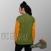 Jacket To Match Jordan 5 Green Olive - Jagged Green