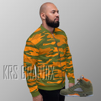 Jacket To Match Jordan 5 Green Olive - Camouflage